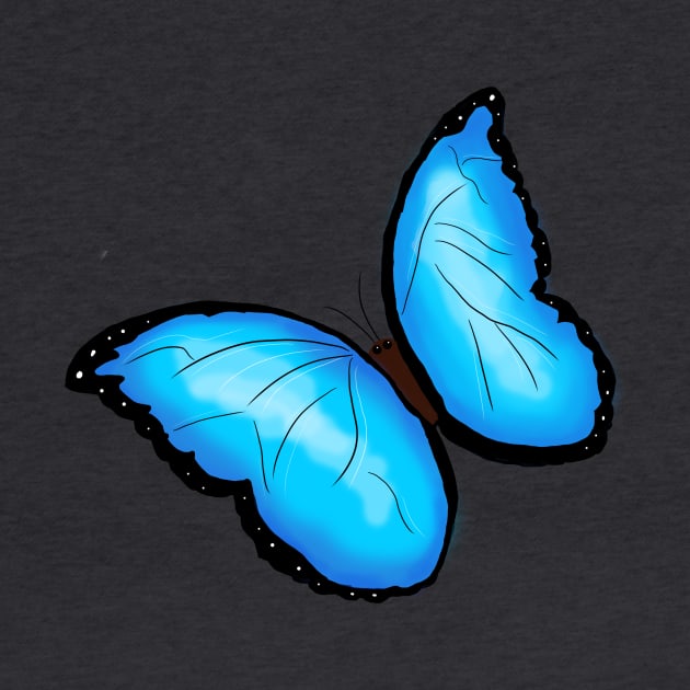 Morpho Butterfly by AnabellaCor94